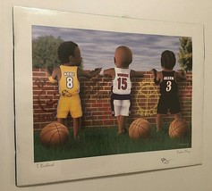 T. Richard Power Play Basketball Kobe Vince Allen Art Print Poster New Signed - £87.96 GBP