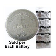 5 X Energizer EBR1225 (BR1225, CR1225) Lithium Coin Cell, On Tear Strip (Pack of - £23.34 GBP