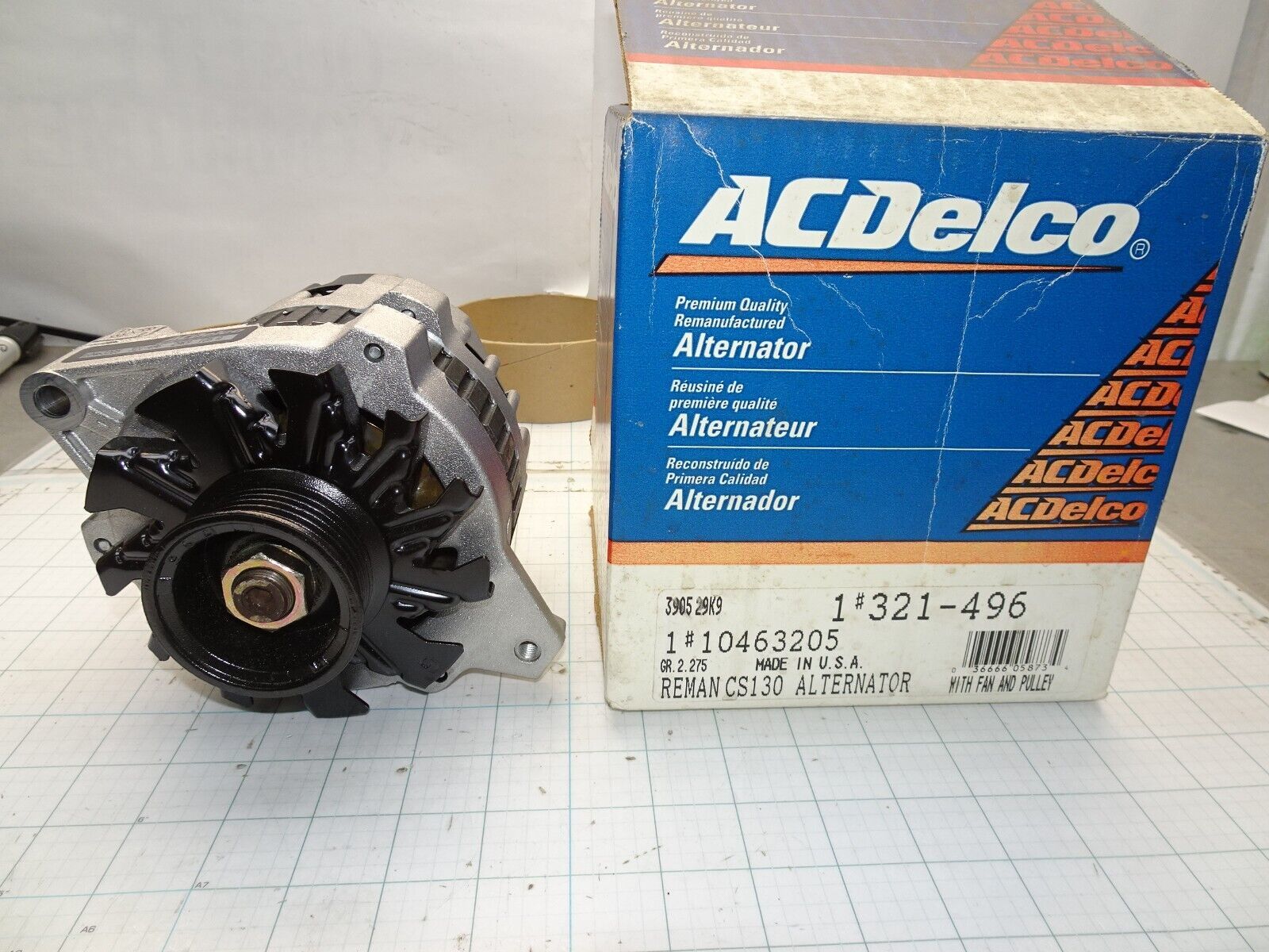 GM 10463205 Alternator ACDelco 321-496 105 Amp OEM General Motors NO Cor... - $126.75