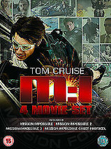 Mission Impossible 1-4 DVD (2012) Tom Cruise, Bird (DIR) Cert 15 4 Discs Pre-Own - £14.95 GBP