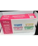 Pyrex Disney Mickey Mouse 8 Piece Set Glass Food Storage with Lids - £24.43 GBP