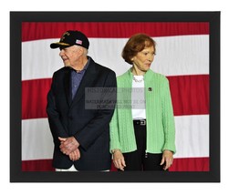 President Jimmy Carter And Rosalynn On Uss Peleliu Patriotic 8X10 Framed Photo - $24.99