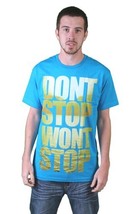 T-Shirt Da Uomo Tavik Turchese Don&#39;t Stop Won&#39;t Stop Lake Water NWT - $13.48