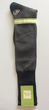 Vannucci Mens Dress Socks Knee Over the Calf 10-13 Black Khaki Patterned - £26.30 GBP