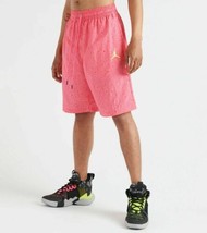 Jordan Mens Jumpman Cement Poolside Shorts Size Large Color Hyper Pink/Cyber - £43.24 GBP