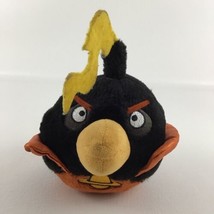 Angry Birds Space Black Bomb 5&quot; Plush Stuffed Animal Toy Firebomb 2017 Rovio - £19.43 GBP