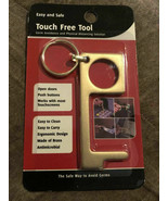NEW Metal No Touch Germ Free Key Tool Door Opener Anti Bacterial Brass S... - £4.45 GBP