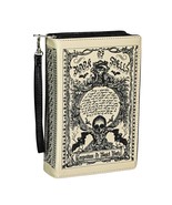 Cream Vinyl Magick Spell Compendium Book Handbag Novelty Purse Crossbody... - £39.56 GBP