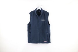 Vineyard Vines Mens M Spell Out Whale Logo Harbor Fleece Full Zip Vest Jacket - £47.44 GBP