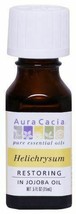 NEW Aura Cacia Essential Oil Helichrysum in Jojoba Oil .5 Fz 1 Bottle - £12.37 GBP