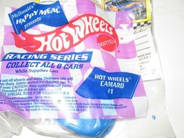 McDONALDS HAPPY MEAL - DIECAST HOT WHEELS- CAMARO #1 - NEW- W23 - $3.70