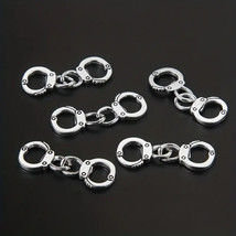 Dollhouse Miniature Metal Handcuffs for Bad Dolls :) 1/12 Scale They do ... - $3.22+