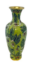 Cloisonne Green Chinese Floral Gold Metal Outlines Oriental Treasures Dong S Suh - £28.75 GBP
