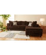 Shildon Chocolate Sectional Sofa – Spacious, Stylish &amp; Durable Living Ro... - $1,429.00