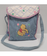 Vintage Winnie The Pooh Diaper Bag Baby Bag Honey Floral Cotton Denim Dolly - $1,001.51 MXN