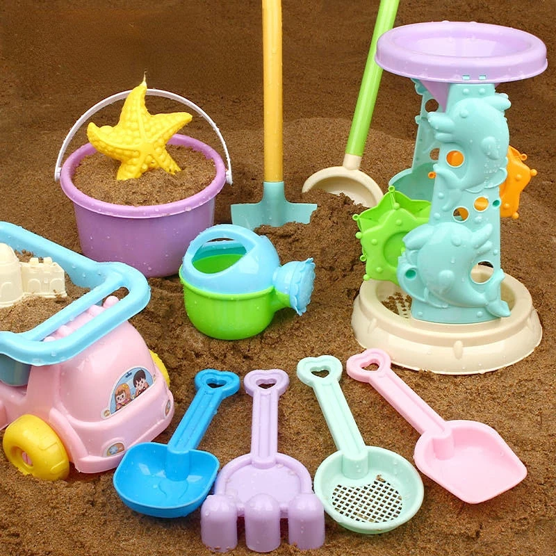 Baby Beach Toys Summer New Kids Bath Set Cute Colorful Sandbox Set Toy for Send - £8.80 GBP+