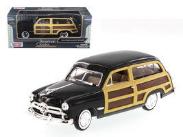 1949 Ford Woody Wagon Black 1/24 Diecast Model Car by Motormax - $42.27