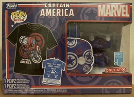 NEW Funko pop Captain America art series Target T-shirt/Pop Bundle Size ... - $24.95