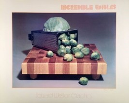 Incredible Edibles Cabbage to Brussel Sprouts Poster by Edward Weston Graphics - £69.63 GBP