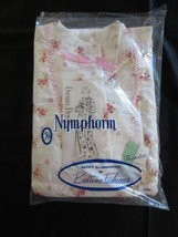 2 Nos Nymphorm Pink &amp; Plue Floral&amp; Lace Cotton Flannelette Nightgowns - Size 36 - £27.97 GBP