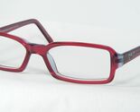 Emporio Armani 656 599 TRANSPARENT RED BERRY /BLUE EYEGLASSES 50-16-135 ... - $49.50