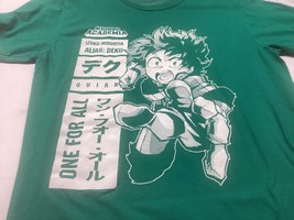 My Hero Academia Izuku Midoriya T-Shirt Medium Green - £7.45 GBP