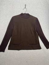 VTG Talbots Womens Pullover Mock Neck Sweater Knit Petites Sz 12 Minimalist - £29.97 GBP