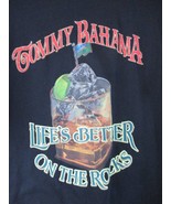 TOMMY BAHAMA RELAX T-SHIRT SZ S Life&#39;s Better On The Rocks - Black  - £8.30 GBP