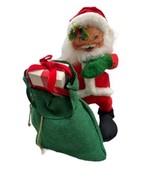 Annalee Mobilitee Doll 16&quot; Santa Gift Bag Annalee Tags Vintage Decor Chr... - £26.71 GBP