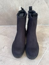 Time and Tru &quot;Chelsea&quot; Black Faux Suede Boot SZ 6 NWT - $38.61