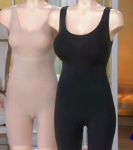 Spanx Trust Your Thinstincts Mid Thigh Bodysuit Shapewear Nude Black Smo... - $113.95