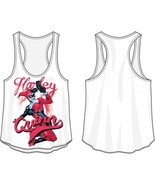 Harley Quinn Classic Comic Pose Womens Fitted Tank Top - £14.54 GBP