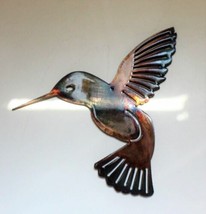 Hummingbird - Metal Wall Art - Copper 6&quot; x 6&quot; - £12.89 GBP