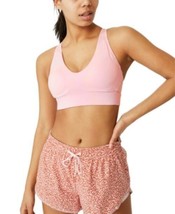 MSRP $30 Women&#39;s Workout Training Crop Bra Pink Size XL (STAINED) - $13.68