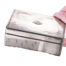 Japanese pure silver wood lined box - £308.99 GBP