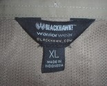 Blackhawk (TM) Warrior Wear khaki short sleeve shirt EXTRA-LARGE - $40.00