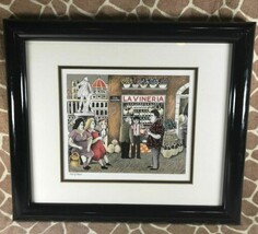 Guy Buffet &quot;La Vineria&quot; Limited Edition Signed Framed Lithograph - £63.94 GBP