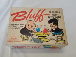 VINTAGE 1963 Saalfield Bluff Party Game Cold War JFK Kennedy v Khruschev - $74.24