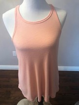NWT FREE PEOPLE Petal Pink Ribbed Tank SZ M  - $553.60 MXN