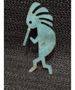 Metal Kokopelli Magnet, Native American With One Side  Green Finish. - $10.85 CAD