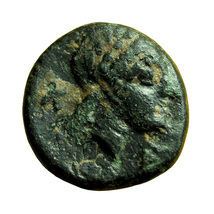 Ancient Greek Coin Kebren Troas AE9mm Apollo / Ram&#39;s head 03365 - £16.87 GBP