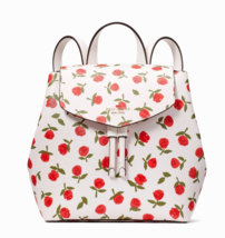 New Kate Spade Lizzie Medium Flap Backpack Festive Rosette Saffiano Multi - £89.57 GBP