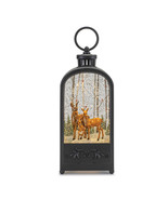 LED Snow Globe Lantern with Forest Deer 9.5&quot;H - $74.32