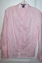 Folio New York Shirt~Pink~14~Beautifully Detailed~Snap Closures~Upscale/... - $26.99