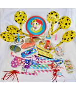 VINTAGE TIN PARTY NOISEMAKERS LOT OF 27+1 LONG “HAPPY NEW YEAR” BANNER- ... - $78.21