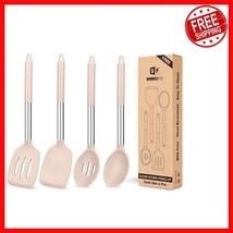 Heat-Resistant Kitchen Utensils Set - 4 Stylish Silicone Tools for Cooking - $36.85