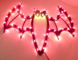 Impact Plastics 2000 Halloween Lighted Flying Bat Silhouette  13&quot; Tall - £16.02 GBP