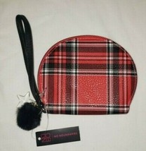 No Boundaries Ladies Wristlet Lyla Pinkish Red Plaid  NEW - £8.59 GBP