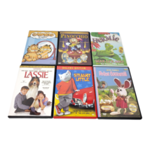 Lot of 6 Kids DVD Movies: Garfield, Pinocchio, Hermie, Lassie, Stuart Little - $11.87