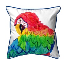 Betsy Drake Parrot Head Large Indoor Outdoor Pillow  18x18 - £36.94 GBP